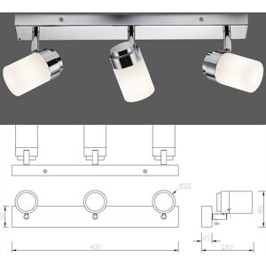 Knightsbridge Ip44 G9 3 Spot Bar Light Bathroom Kitchen Ceiling Spotlight Lamp Knightsbridge Ip44 G9 3 Spot Bar Light Bathroom Kitchen Ceiling Spotlight Lamp