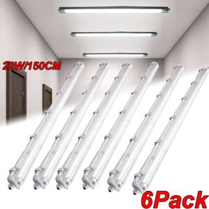 Kartols 6x 5ft Ip65 Led Strip Lights Batten Tube Light Office Shop Garage Ceiling Lamp Kartols 6x 5ft Ip65 Led Strip Lights Batten Tube Light Office Shop Garage Ceiling Lamp