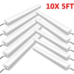 Kartols 10x 5ft Led Strip Light Batten Tube Light Ip65 Garage Ceiling Lamp Office Shop Kartols 10x 5ft Led Strip Light Batten Tube Light Ip65 Garage Ceiling Lamp Office Shop