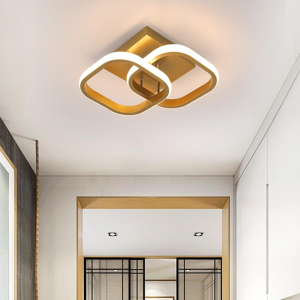 Does Not Apply Modern Gold Square Led Ceiling Light, 22w 3000k Warm Light, 28 X 9.5 Cm, Perfect Does Not Apply Modern Gold Square Led Ceiling Light, 22w 3000k Warm Light, 28 X 9.5 Cm, Perfect