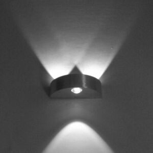 Luminturs Up/down 3w Led Wall Sconces Light Indoor Lamp Fixture Wall-Mount Silver Aluminum Luminturs Up/down 3w Led Wall Sconces Light Indoor Lamp Fixture Wall-Mount Silver Aluminum
