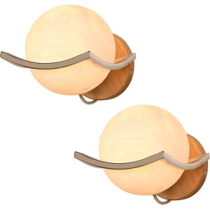 Creative Labs Set Of 2 Creative Indoor Wall Lights Led Wood With Bulb G9 Acrylic Deco Wall Lam Creative Labs Set Of 2 Creative Indoor Wall Lights Led Wood With Bulb G9 Acrylic Deco Wall Lam