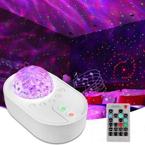 Led Starry Sky Projector Night Light, Ocean And Galaxy Wave Projection Lamp With Led Starry Sky Projector Night Light, Ocean And Galaxy Wave Projection Lamp With