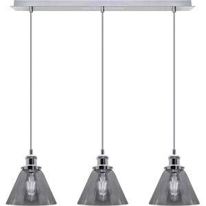 Long Life Lamp Company Modern Vintage Grey Glass Ceiling Light 3 Sconce Shades Pendant Lamps K403 Long Life Lamp Company Modern Vintage Grey Glass Ceiling Light 3 Sconce Shades Pendant Lamps K403
