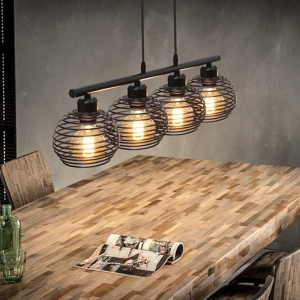 Does Not Apply Dining Room Ceiling Light Black Pendant - E27 Vintage 4 Way Pendant Lamp Retro I Does Not Apply Dining Room Ceiling Light Black Pendant - E27 Vintage 4 Way Pendant Lamp Retro I