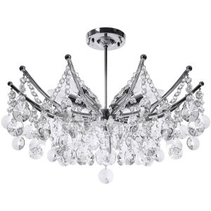 Modern 6-Arm K9 Crystal Ceiling Light Chandelier Pendant Lamp Lighting Fixt Tu Modern 6-Arm K9 Crystal Ceiling Light Chandelier Pendant Lamp Lighting Fixt Tu