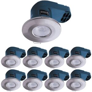 Hispec 10x 6w Led Fire Rated Downlight Ip65 4000k Cool White Dimmable Ceiling Spotlight Hispec 10x 6w Led Fire Rated Downlight Ip65 4000k Cool White Dimmable Ceiling Spotlight