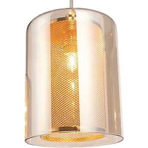 Litecraft Light Shade Glass & Mesh Easy Fit Lampshade - Satin Brass Clearance Litecraft Light Shade Glass & Mesh Easy Fit Lampshade - Satin Brass Clearance