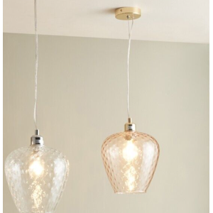 Pacific Lifestyle Retro Glass Ceiling Light Pink Hammered Textured Clear Glass Pendant Light Pacific Lifestyle Retro Glass Ceiling Light Pink Hammered Textured Clear Glass Pendant Light