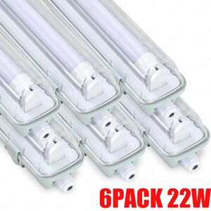 Kartols 6x 5ft Ip65 Led Strip Lights Batten Tube Light Office Shop Garage Ceiling Lamp Kartols 6x 5ft Ip65 Led Strip Lights Batten Tube Light Office Shop Garage Ceiling Lamp
