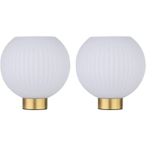 Firstchoicelighting Set Of 2 Modern Battery Operate Satin Brass Table Lamp Bedside Light White Glass Firstchoicelighting Set Of 2 Modern Battery Operate Satin Brass Table Lamp Bedside Light White Glass