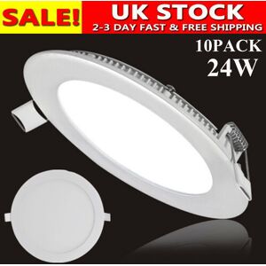 Kartols 10x 24w Led Recessed Ceiling Panel Down Lights Bulb Lamp Fixture Cool White 30cm Kartols 10x 24w Led Recessed Ceiling Panel Down Lights Bulb Lamp Fixture Cool White 30cm