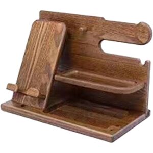 Sodial 3x(Multifunctional Wooden Telephone Extension Base Bedside Table Desktop4843 Sodial 3x(Multifunctional Wooden Telephone Extension Base Bedside Table Desktop4843