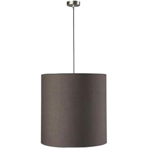 Litecraft Ceiling Pendant Large Cylinder Shaded 1 Light - Grey, Nickel Clearance Litecraft Ceiling Pendant Large Cylinder Shaded 1 Light - Grey, Nickel Clearance