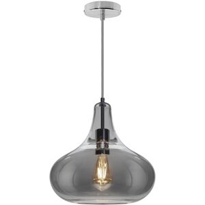 Long Life Lamp Company Modern Smoky Grey Glass Ceiling Hanging Pendant Light Teardrop Style Shade M0240 Long Life Lamp Company Modern Smoky Grey Glass Ceiling Hanging Pendant Light Teardrop Style Shade M0240