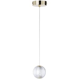 Litecraft Visconte Tutti Ceiling Pendant Cut Glass Ball 6 Watt Led 1 Light - Polished Gold Litecraft Visconte Tutti Ceiling Pendant Cut Glass Ball 6 Watt Led 1 Light - Polished Gold