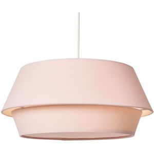 Litecraft Light Shade 2 Tier Easy Fit Lampshade With Diffuser - Pink Clearance Litecraft Light Shade 2 Tier Easy Fit Lampshade With Diffuser - Pink Clearance