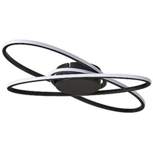 Litecraft Cross Semi Flush 34w Ceiling Light Integrated Led - Black Clearance Litecraft Cross Semi Flush 34w Ceiling Light Integrated Led - Black Clearance