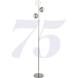 Searchlight Marbles Floor Lamp 3 Light Chrome - Crystal Sand Searchlight Marbles Floor Lamp 3 Light Chrome - Crystal Sand