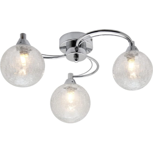 Does Not Apply Modern Chrome 3 Way Ceiling Light Glass Globe Shades, Semi Flush Mount Ceiling L Does Not Apply Modern Chrome 3 Way Ceiling Light Glass Globe Shades, Semi Flush Mount Ceiling L