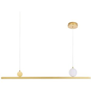 Beliani Led Pendant Lamp Gold Alwand Beliani Led Pendant Lamp Gold Alwand
