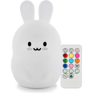 Rabbit Night Light For Kids, Rechargeable Led Children Lamp, Soft Silicone (Bpa Rabbit Night Light For Kids, Rechargeable Led Children Lamp, Soft Silicone (Bpa