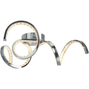 Litecraft Lacey Ceiling Light Semi Flush Spiral Led 3 Arm - Polished Chrome Litecraft Lacey Ceiling Light Semi Flush Spiral Led 3 Arm - Polished Chrome