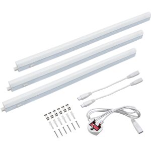 Long Life Lamp Company 3 X 24w Led T5 Under Cabinet Light Linkable 575mm Cool White With Plug Uc575 Long Life Lamp Company 3 X 24w Led T5 Under Cabinet Light Linkable 575mm Cool White With Plug Uc575