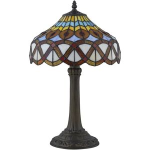 Firstchoicelighting Traditional Tiffany Coloured Glass 36cm Table Lamp Bedside Light Firstchoicelighting Traditional Tiffany Coloured Glass 36cm Table Lamp Bedside Light
