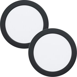 Thatcable 2 Pack Wall / Ceiling Flush Downlight Black Recess Spotlight 10.5w Led Thatcable 2 Pack Wall / Ceiling Flush Downlight Black Recess Spotlight 10.5w Led