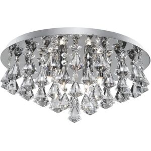 Searchlight Hanna 6 Light Medium Crystal Ceiling Fitting - Ceiling Light Searchlight Hanna 6 Light Medium Crystal Ceiling Fitting - Ceiling Light