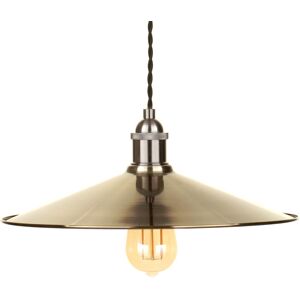 Litecraft Ciana Light Shade Wide Fisherman Easy Fit Lampshade - Brass Clearance Litecraft Ciana Light Shade Wide Fisherman Easy Fit Lampshade - Brass Clearance