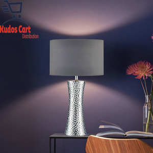 Does Not Apply Silver Hammered Effect Ceramic Base Table Lamp Room Light Grey Satin Shade New Does Not Apply Silver Hammered Effect Ceramic Base Table Lamp Room Light Grey Satin Shade New