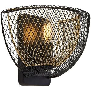 Searchlight Honeycomb 47143 - Black & Gold Wall Light Searchlight Honeycomb 47143 - Black & Gold Wall Light