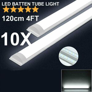 Kartols 10x 120cm Led Tube Light Batten Linear Slim Light Workshop Garage Lamp 40w 4000k Kartols 10x 120cm Led Tube Light Batten Linear Slim Light Workshop Garage Lamp 40w 4000k