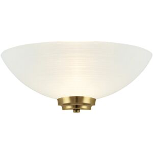 Loops Dimmable LED Wall Light Antique Brass White Line Pattern Glass Shade Dome Lamp - Wall Light Loops Dimmable LED Wall Light Antique Brass White Line Pattern Glass Shade Dome Lamp - Wall Light