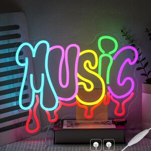 Color Music Neon Sign For Wall Decor Music Neon Light Colorful Letter Led Signs Color Music Neon Sign For Wall Decor Music Neon Light Colorful Letter Led Signs