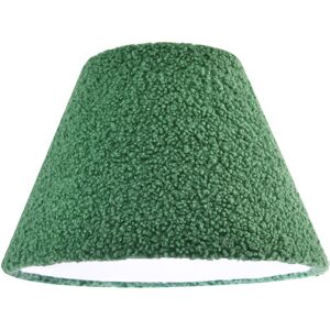 Happy Homewares Emerald Green Textured Velvet Wool Fabric Lamp Shade With White Inner By Happ... Happy Homewares Emerald Green Textured Velvet Wool Fabric Lamp Shade With White Inner By Happ...