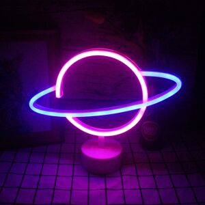 Planet Neon Sign With Base Led Neon Sign Lights Table Lamp Lights Blue Pink Nigh Planet Neon Sign With Base Led Neon Sign Lights Table Lamp Lights Blue Pink Nigh