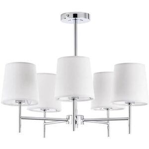 Bhs Mira Semi Flush Chrome Ceiling Light With Natural Shades Bhs Mira Semi Flush Chrome Ceiling Light With Natural Shades