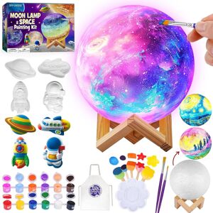 Paint Your Own Moon Lamp Kit, Cool Gifts Diy 3d Space Moon Night Light, Art Supp Paint Your Own Moon Lamp Kit, Cool Gifts Diy 3d Space Moon Night Light, Art Supp