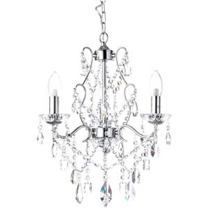 Litecraft Chandelier Bathroom Ceiling Ip44 3 Light - Polished Chrome Clearance Litecraft Chandelier Bathroom Ceiling Ip44 3 Light - Polished Chrome Clearance