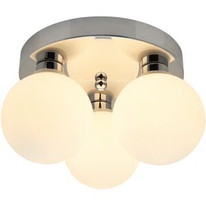 Long Life Lamp Company Modern Chrome 3 Way Ceiling Light Round Frosted Globe Lamp Shade H3006 Long Life Lamp Company Modern Chrome 3 Way Ceiling Light Round Frosted Globe Lamp Shade H3006