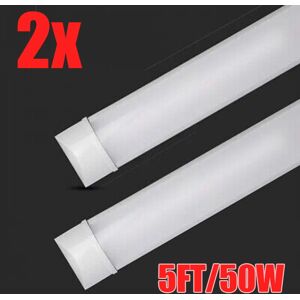Kartols 2x 5ft Led Strip Lights Batten Tube Light Office Shop Garage Ceiling Lamp 6500k Kartols 2x 5ft Led Strip Lights Batten Tube Light Office Shop Garage Ceiling Lamp 6500k