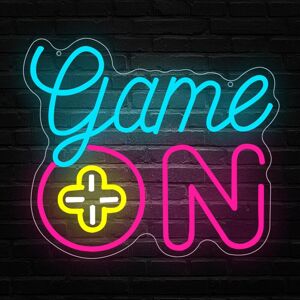 Game On Neon Sign Gaming Lamp Led Personalized Neon Signs For Wall Usb Light For Game On Neon Sign Gaming Lamp Led Personalized Neon Signs For Wall Usb Light For