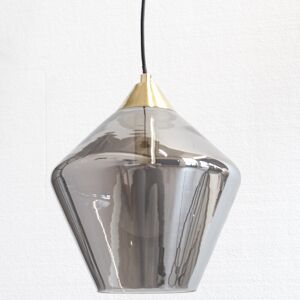 Litecraft Ceiling Pendant Smoke Tinted Glass 1 Light - Satin Brass Clearance Litecraft Ceiling Pendant Smoke Tinted Glass 1 Light - Satin Brass Clearance