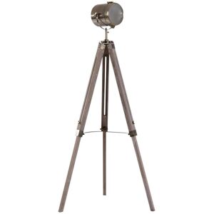 Homcom Vintage Tripod Floor Lamp Wooden Searchlight W/ Adjustable Height, Bronze Homcom Vintage Tripod Floor Lamp Wooden Searchlight W/ Adjustable Height, Bronze