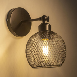 Does Not Apply Wall Sconces Light Black Metal Wire Cage Wall Lamp Industrial Vintage Edison Lig Does Not Apply Wall Sconces Light Black Metal Wire Cage Wall Lamp Industrial Vintage Edison Lig