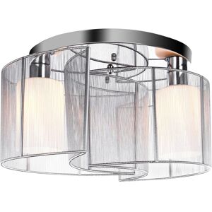 Homcom Semi-Flush Mount Ceiling Light W/ Metal Base For Living Room Dining Room Homcom Semi-Flush Mount Ceiling Light W/ Metal Base For Living Room Dining Room