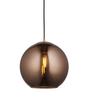 Loops Hanging Ceiling Pendant Light - Copper Mirrored Glass & Matt Black - 10w Led E27 Loops Hanging Ceiling Pendant Light - Copper Mirrored Glass & Matt Black - 10w Led E27